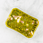 Piselli con pancetta